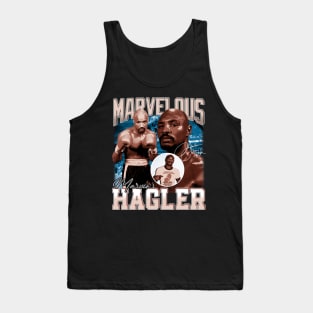 Marvelous Marvin Hagler Boxing Legend Signature Vintage Retro 80s 90s Bootleg Rap Style Tank Top